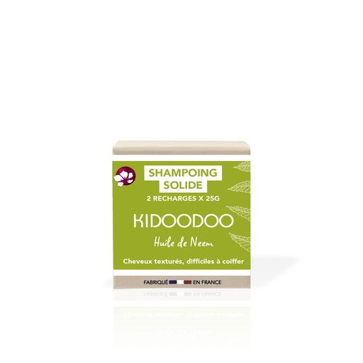 [4PC00121] KIDOODOO - Kit de 3 boîtes - Shampoing solide FORMAT VOYAGE - Cheveux fins, frisés ou crépus - 3x(2x25g)