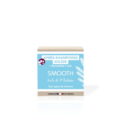 SMOOTH - Lot de 3 boîtes - Après-shampoing Solide - 3x(FORMAT VOYAGE 22g)