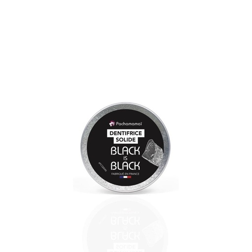 [4PC00206] BLACK IS BLACK - Lot de 3 Boîtes métal - Dentifrice solide détox - Boîte métal 20g